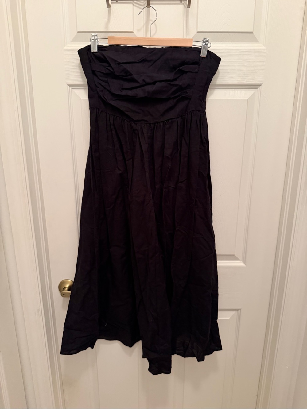 Banana Republic Strapless Black Maxi Dress